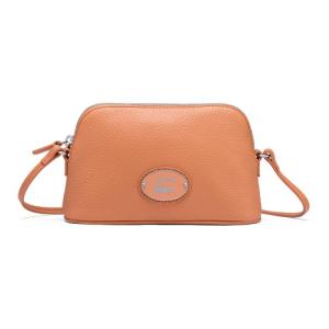 LACOSTE Женская сумка через плечо из коровьей кожи среднего размера оранжевого цвета, Orange