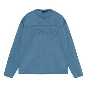Свитер Stussy Pigment Dyed Football Crew, Blue