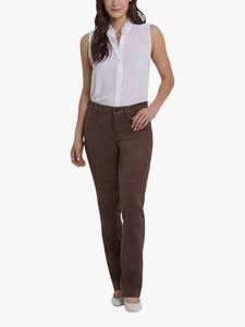 Прямые джинсы Marilyn из искусственной замши NYDJ, Coffee Bean
