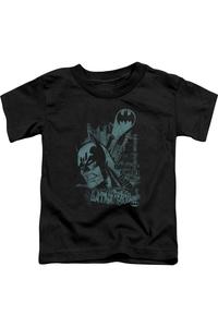 Футболка Batman Gritted с коротким рукавом для малышей Gildan, черный