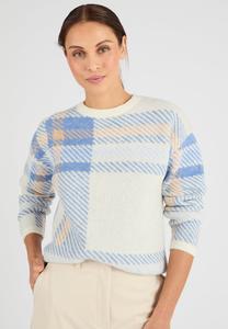 Джемпер Damart Jumper, Beige Checkered/White