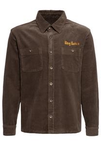 Рубашка King Kerosin King Kerosin Workwear Split The Road, темно коричневый