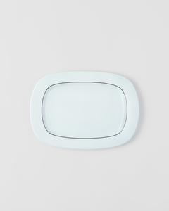 Прямоугольный фарфоровый поднос - Селадон Prada, голубой