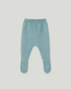 Детские вязаные леггинсы с аранами Coconut El Corte Inglés, зеленый