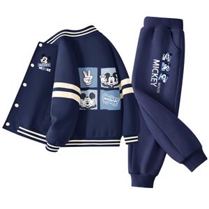 Детская повседневная спортивная одежда Disney, синий