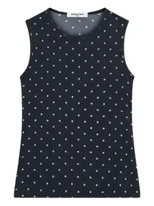 Топ в горох Maison Kitsuné, черный