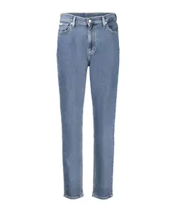 Синие хлопковые женские джинсы в современном исполнении. Calvin Klein, синий