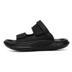 NANJIREN Пляжные сандалии мужские хаки-черные, цвет Black