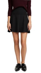 Расклешенная юбка с высокой талией черного цвета Susana Monaco, черный