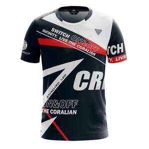 Футболка для бадминтона женская черная CORALIAN