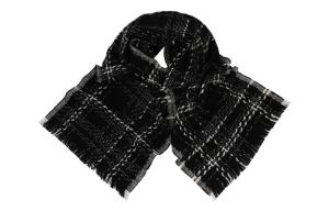 Шарф вязаный из 100% шерсти Unisex ELLE, черный