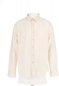 GUESS Мужская рубашка с длинным рукавом Harkin в полоску, Primer Pink Multi