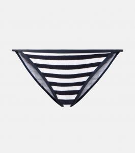 Минимальные бикини-трусики в полоску из махровой ткани Jade Swim, Navy Stripe