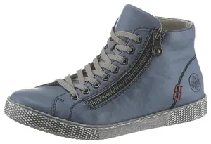 Ботинки женские Rieker с внешней молнией, синий