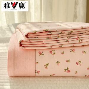 Yalu Простыня из 100% хлопка, 160х245 см, цвет Fendai, хлопок Синьцзян