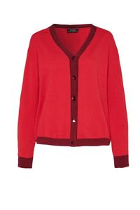 Вязаный кардиган TONI, красный/темно-красный