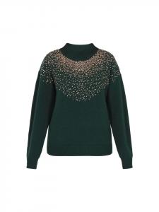 Faina Женский свитер изумрудно-зеленого цвета