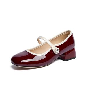 JOSINY Мэри Джейн туфли женские тёмно-красные, цвет Dark Red