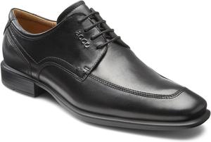 Мужские оксфорды ECCO Cairo с шнуровкой и зауженным носком, черный