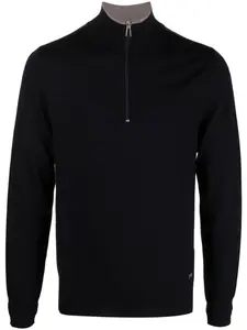 Рубашка поло из шерсти мериноса PS Paul Smith, синий