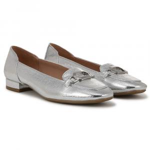 Туфли-лоферы Celine Lifestride, silver faux leather