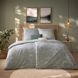 Комплект постельного белья Mako Interlock Jersey, Mona Silver, 135x200 см + 80x80 см Estella