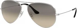 Солнцезащитные очки Ray-Ban RB3025 Classic Aviator, Silver/Clear Gradient Grey