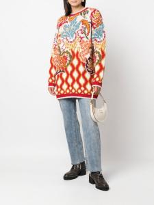 ETRO джемпер с абстрактным принтом, нейтральный цвет