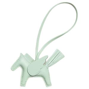 HERMES Milo Lambskin Pendants Women's Spicy Mint Green