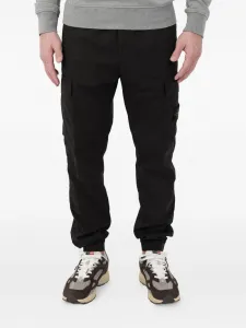 Карго-брюки с нашивкой-компасом Stone Island, черный