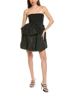 Cinq à Sept Платье Stella Liv с бантом сбоку, черный