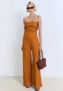 Длинный комбинезон без бретелей Mango, Brown