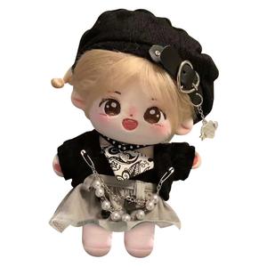 Сладкая хлопковая кукла с каркасом Одеваемая плюшевая кукла высотой 20см Happy Fish