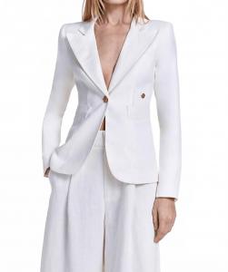 Белая льняная блейзер герцогиня Smythe