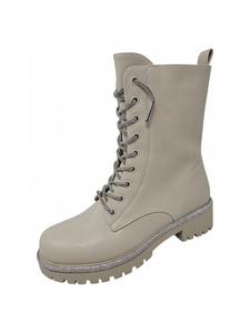 Ботинки на шнуровке бежевого цвета La Strada