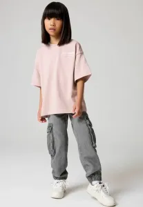 Футболка с принтом crew Smallsaints, Pink Metallic