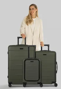 Набор из 4 рулонов london 3teilig mit dehnfalte, багажный комплект Police, Cool Olive