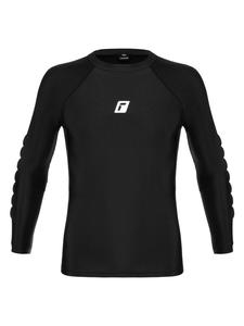 Вратарская футболка компрессионная с мягкой подкладкой 7700 черного цвета Reusch