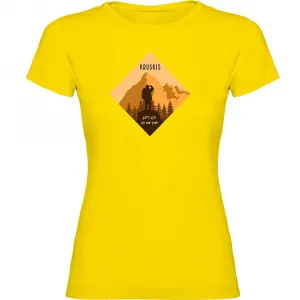 Футболка с коротким рукавом Kruskis Top Of The Mountain, желтый