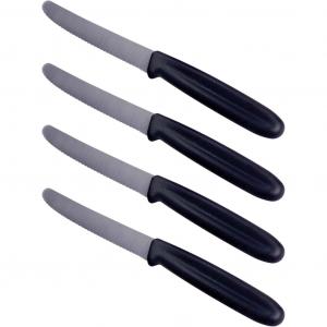 GSD Бытовая техника Ножи столовые с волнистым лезвием Gsd Haushaltsgeräte, черный