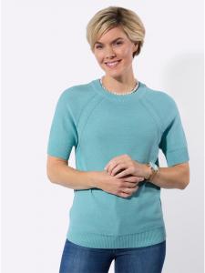 Свитер с короткими рукавами цвета аквамарина WITT WEIDEN