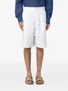 Шорты со складками Giorgio Armani, белый