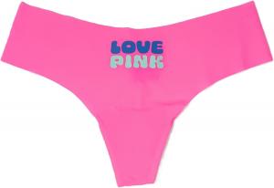 Victoria's Secret PINK трусики-стринги No-Show, Pink/Blue