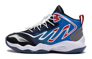 Детские баскетбольные кроссовки GS Mid-top черные/синие Lining Young