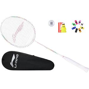 LINING Sharp Shadow EX LIGHT ракетка для бадминтона, полный карбон, скоростной тип, повышенная скорость замаха, продвинутый уровень, 5U/G5, белый