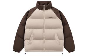 SRME Пуховик Унисекс SIMPLE RIMLESS, Черный и Темно-серый