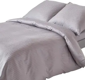 Комплект постельного белья HOMESCAPES серый, плотность 330, 150 х 200 см Homescapes