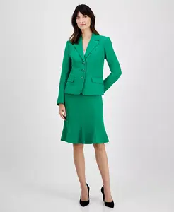 Женский костюм с юбкой-трубой, Regular & Petite Le Suit, зеленый