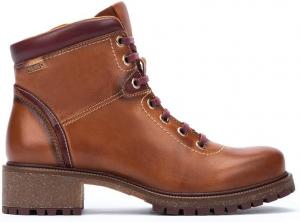 Женские кожаные ботинки PIKOLINOS Aspe на плоской подошве, Brandy