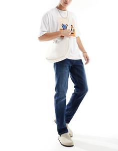 Синие джинсы прямого кроя ONLY